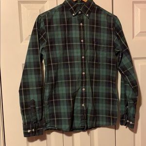 Lot of 3 Merona casual plaid slim fit shirts